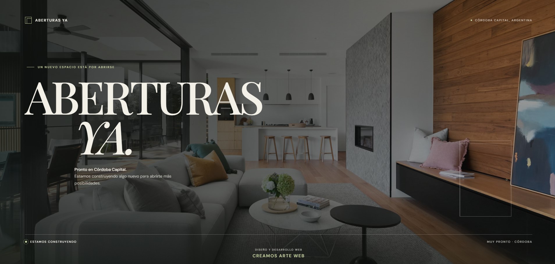 Sitio de presentación de Aberturas Ya, negocio de aberturas en Córdoba